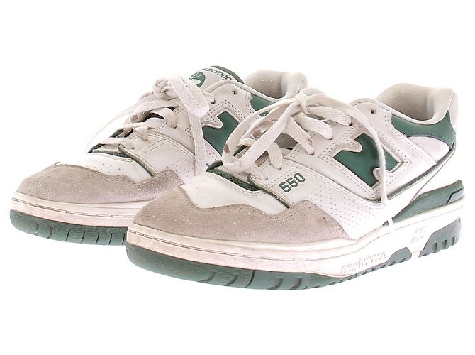 New Balance Leder-Sneaker "550" Weiß