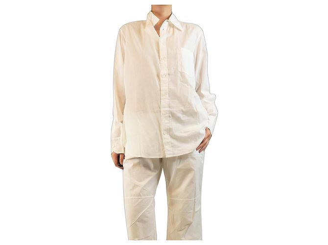 Autre Marque Chemise en coton blanc - taille M
