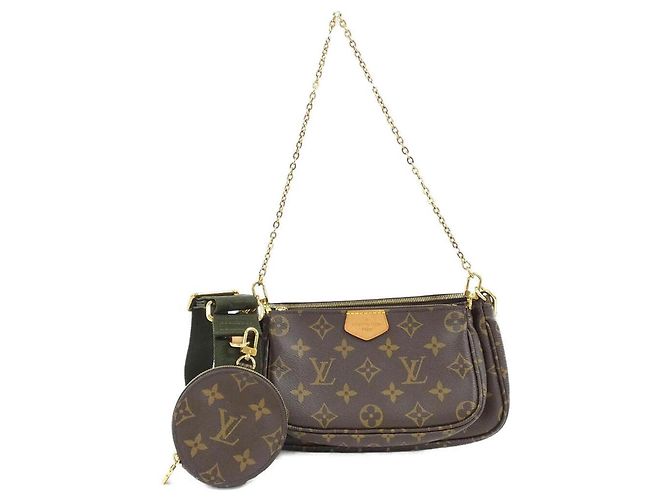 Louis Vuitton Monogram Multi Pochette Accessoires Shoulder Bag Khaki