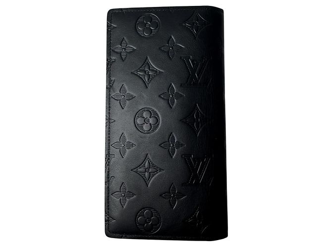 Orologio da uomo Louis Vuitton Monogram Shadow Portefeuille Brazza Nero