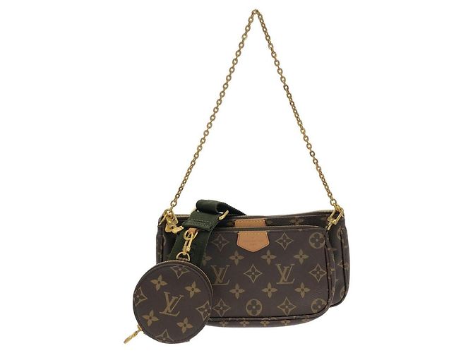 Louis Vuitton Monogram Multi Pochette Accessoires Shoulder Bag Khaki