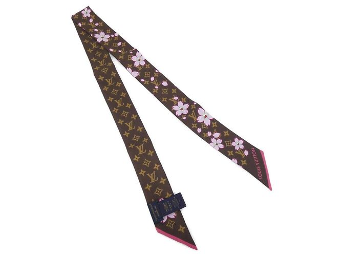 Sciarpa Bandeau BB Louis Vuitton Monogram Cherry Blossom (LV x TM) Marrone