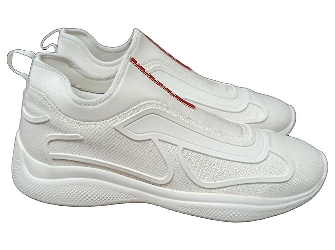 Prada Tecno Bike Sneaker - Weiß