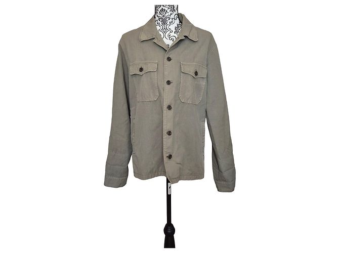 Hartford Alternative Classics Sobrecamicia da Uomo - Cotone Kaki
