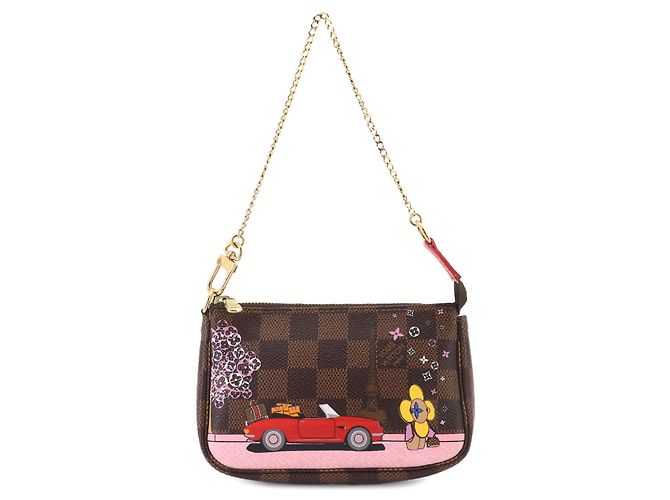 Borsa Louis Vuitton Vivienne Damier Mini Pochette Accessoires Multicolore Damier ebene