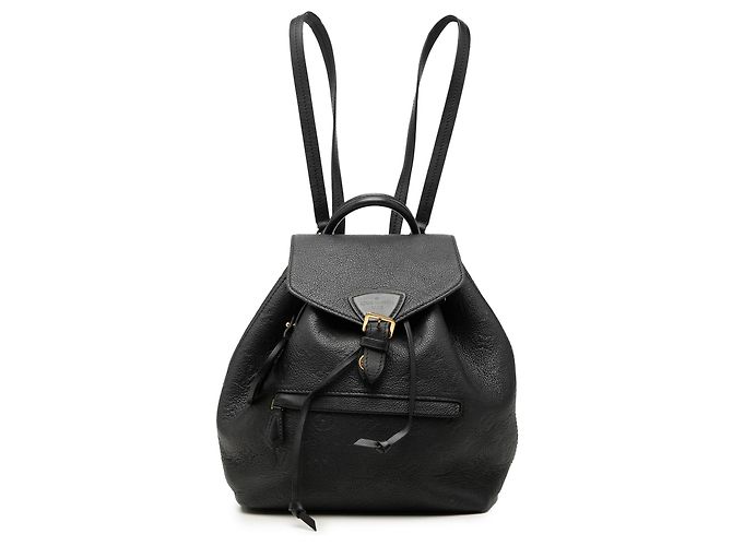 Mochila Louis Vuitton Black Monogram Empreinte Montsouris PM Preto