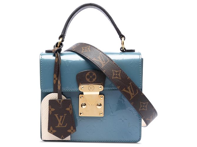 Louis Vuitton Blue Monogram Vernis Spring Street Bleu Bleu clair