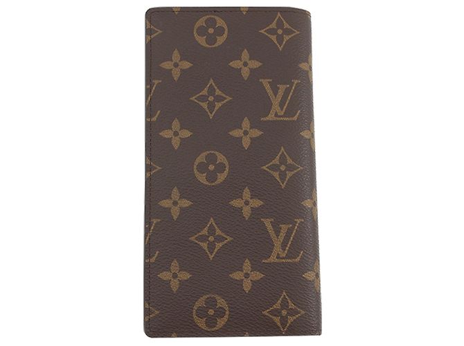 Portafoglio Louis Vuitton Brown Monogram Brazza Marrone