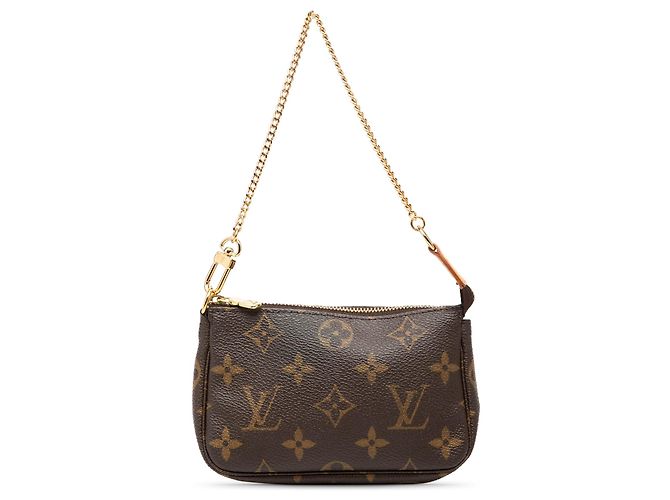 Louis Vuitton Marrom Monogram Mini Pochette Accessoires