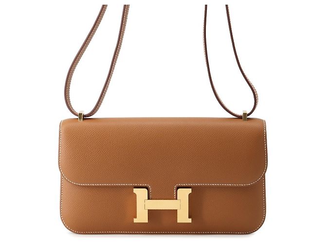 Hermès Bolsa Hermes Constance Elan Miroir Gold Marrom