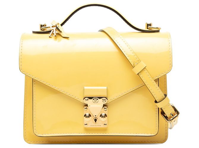 Bolso Louis Vuitton Vernis Monceau BB Amarillo