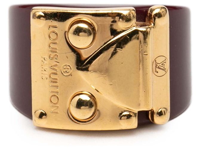 Anillo Louis Vuitton Lockme Roja Burdeos