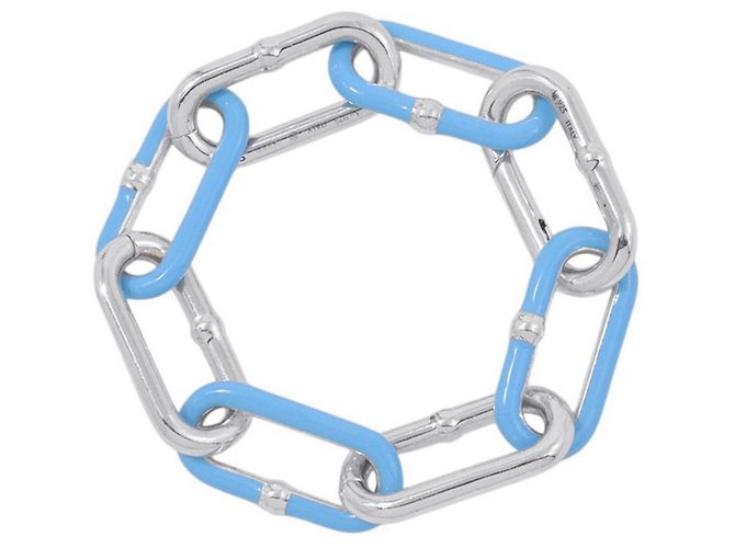 Bottega Veneta Light Blue Charm Armband Hellblau