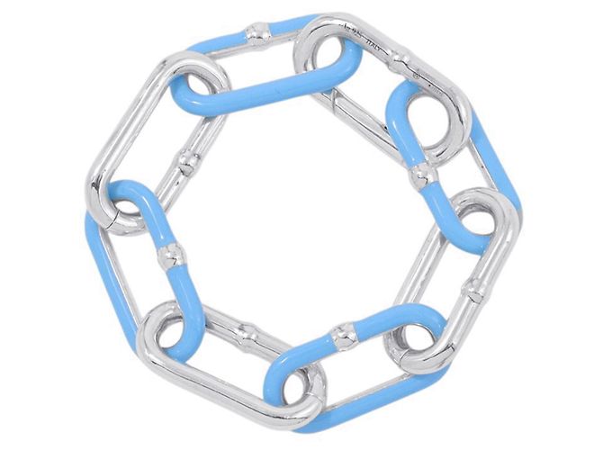 Bottega Veneta Light Blue Charm Armband Hellblau