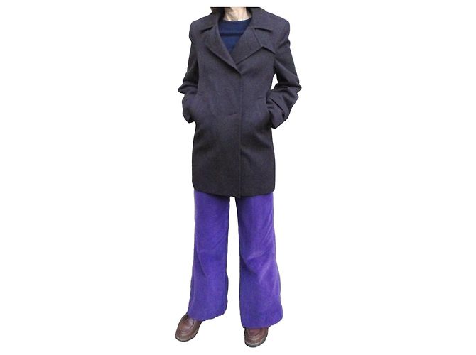 Zadig & Voltaire brauner Schurwollmantel