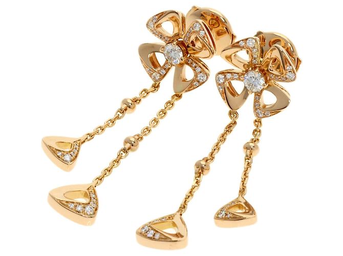 Bulgari Orecchini Bvlgari Fiorever Diamond D'oro