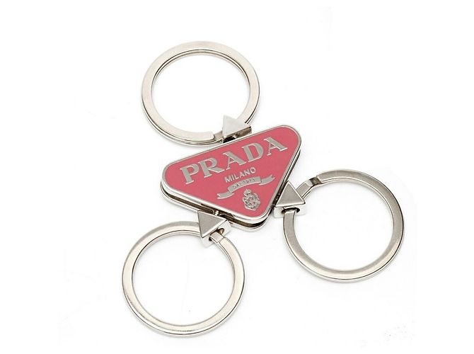 Chaveiro Triangle Prada 1AP274 Metal Begonia