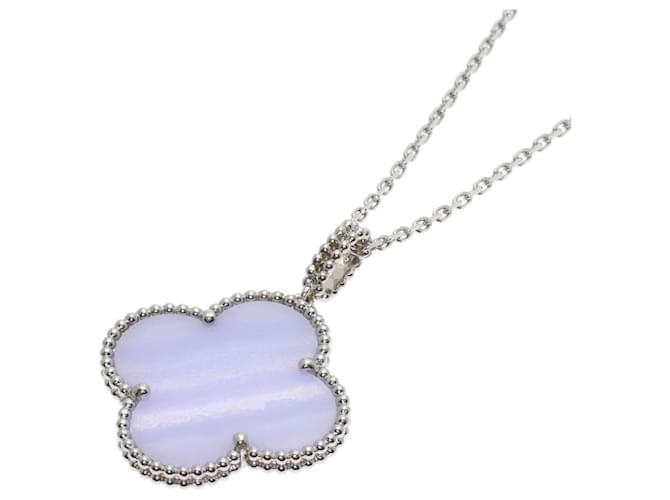 Colar Magic Alhambra Van Cleef & Arpels em Calcedônia 