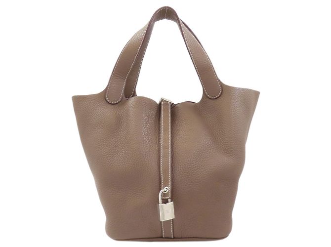 Hermès Borsa Hermes Picotin Lock MM Taupe