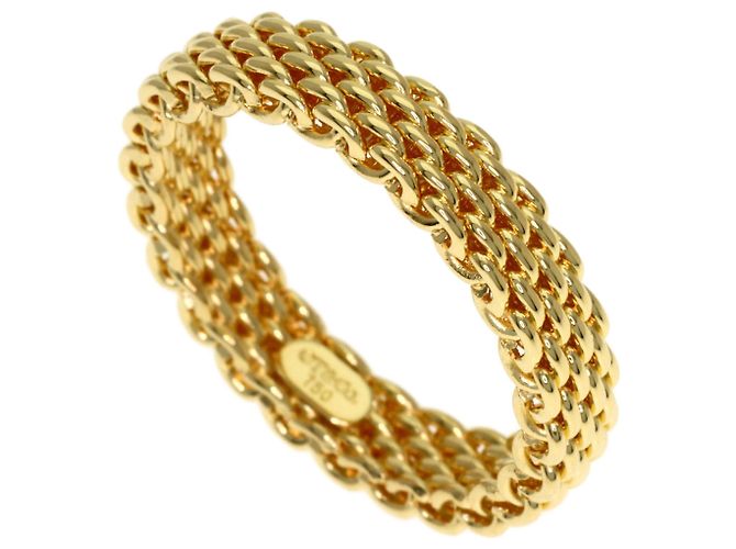 Anillo Somerset Mesh de Tiffany & Co. Dorado
