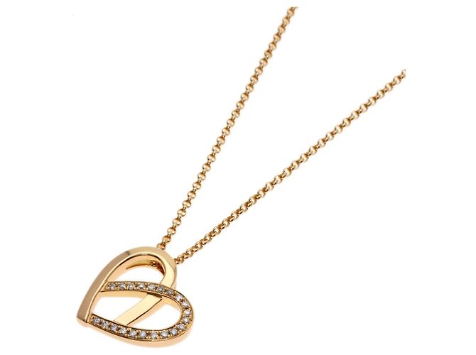 Diamond Céline Collar Celine con motivo de corazón de diamantes