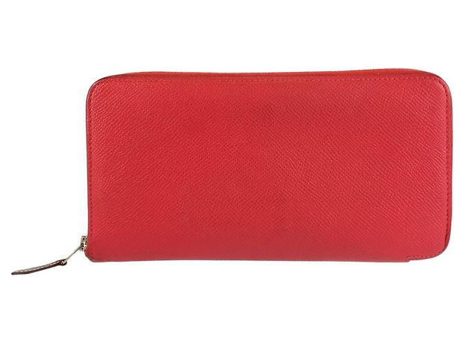 Hermès Hermes Azap Long Silk-in Red Long Wallet