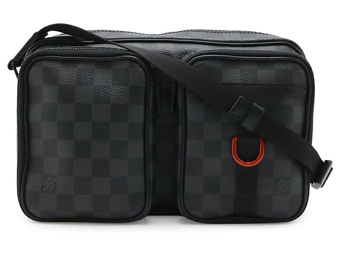 Sac Messager Louis Vuitton Damier Graphite Noir
