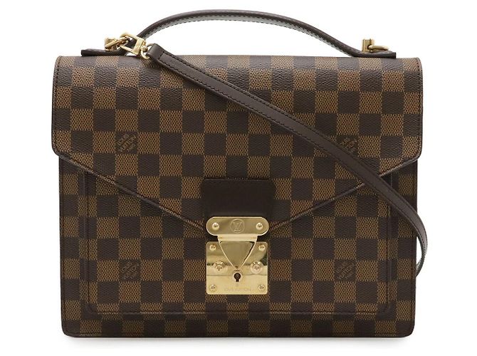 Bolsa Louis Vuitton Damier Monceau Marrom