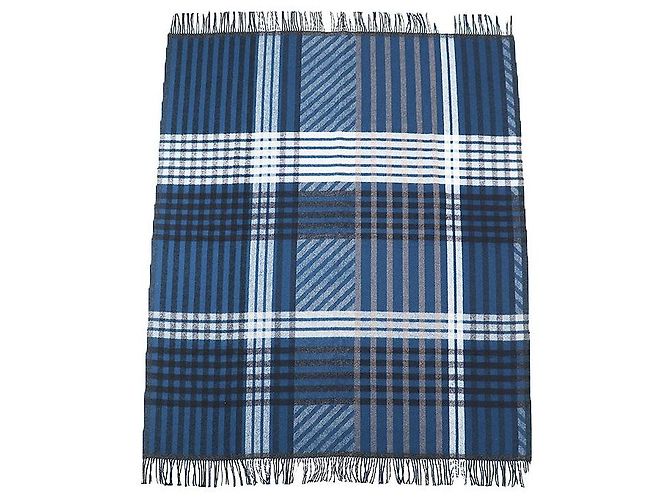 Hermès Hermes Escapade Wool Blanket Blue 