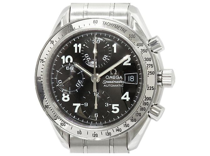 OMEGA Speedmaster Chronograph aus Edelstahl Schwarz