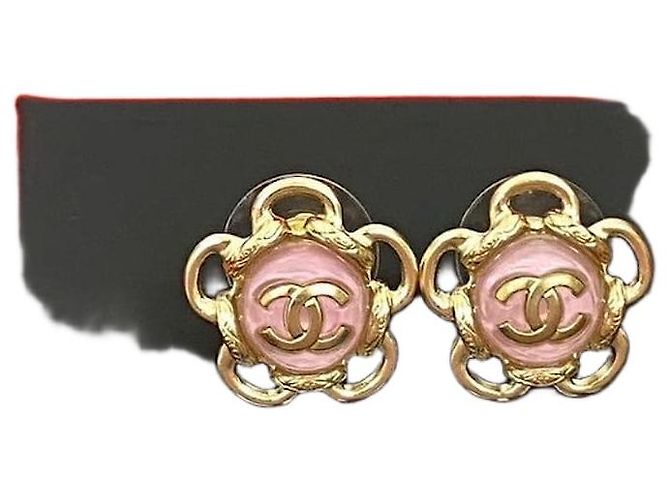Orecchini Chanel Coco Mark Flower D'oro 