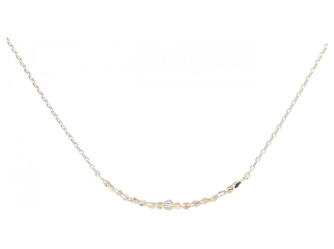 Autre Marque Collana in oro rosa K10 e diamanti
