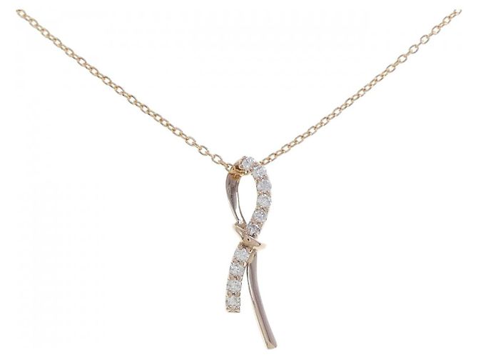 Autre Marque Au750 Diamant-Halskette Pink