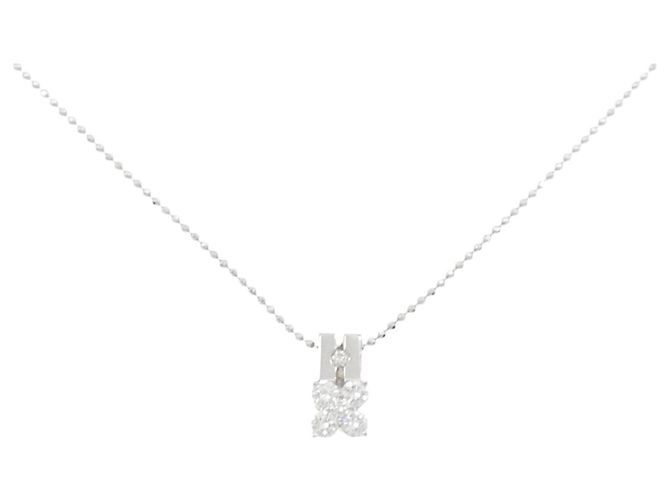 Autre Marque Collana in platino Pt900/Pt850 e diamante Argento