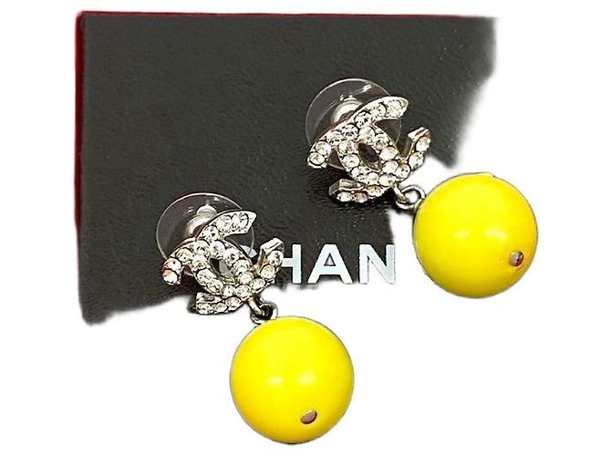 Orecchini Chanel Coco Mark Argento 
