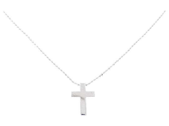Autre Marque Collana con Croce Au750 Argento