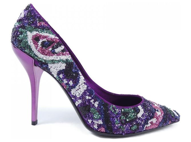 Roger Vivier Pumps Schwarz Pink Lila