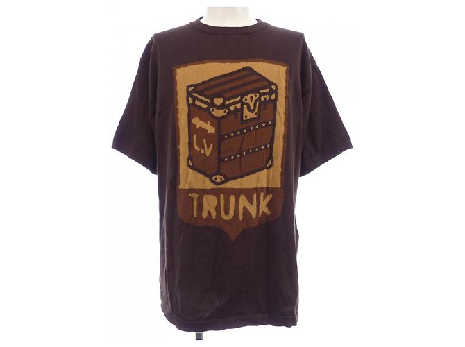 Top de malha Louis Vuitton Marrom