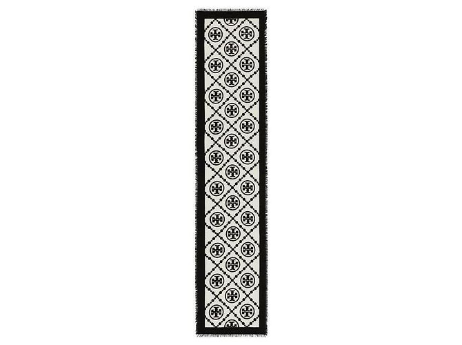 Tory Burch Sciarpa oblunga bordata