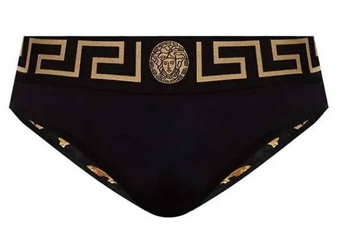 Versace Border Badehose Schwarz