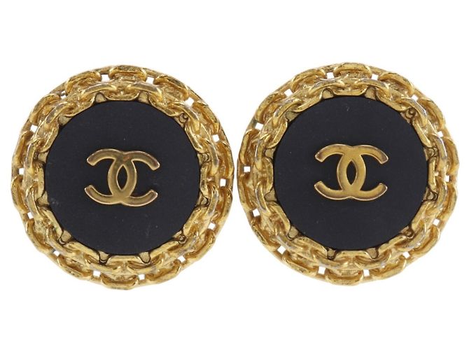 Orecchini a clip Chanel Vintage Nero