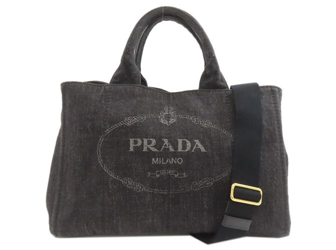 Borsa 2-Way Prada Canapa Nero 