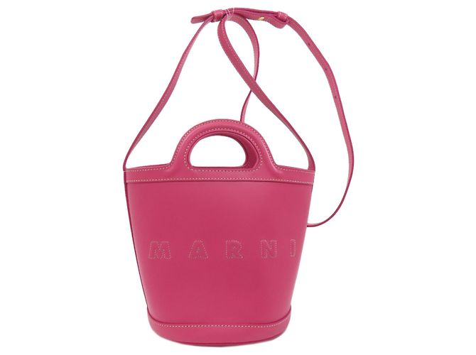 Borsa a secchiello Marni - Pelle di vitello rosa