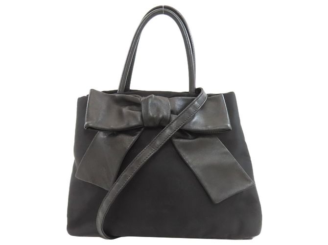 Sac à main 2-Way Prada Ribbon Noir