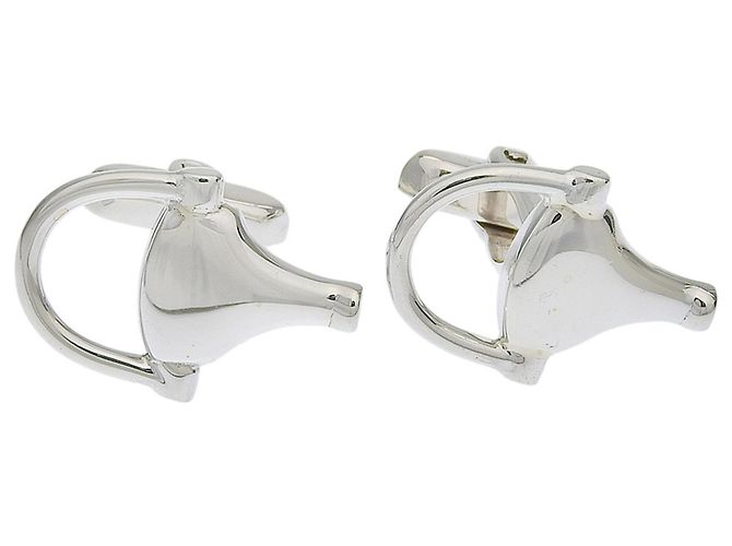 Gemelli Gucci Horsebit Argento 