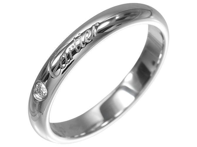 Cartier C de Engraved Ring aus Platin