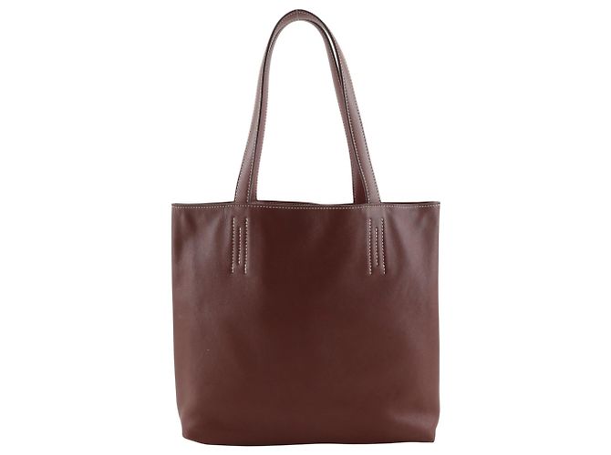 Hermès Sac cabas réversible Hermes Double Sense 26 Rose Rouge