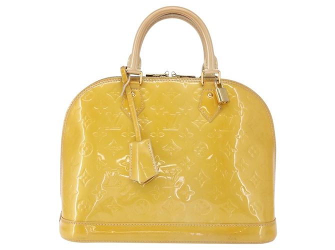 Louis Vuitton Alma Patent Leather Amarillo