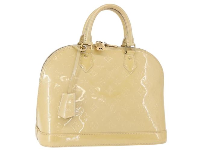 Louis Vuitton Alma Patent Leather Beige