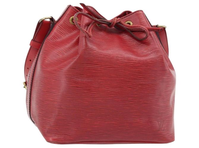 Louis Vuitton Petit Noe Epi Leather Medium Rosso